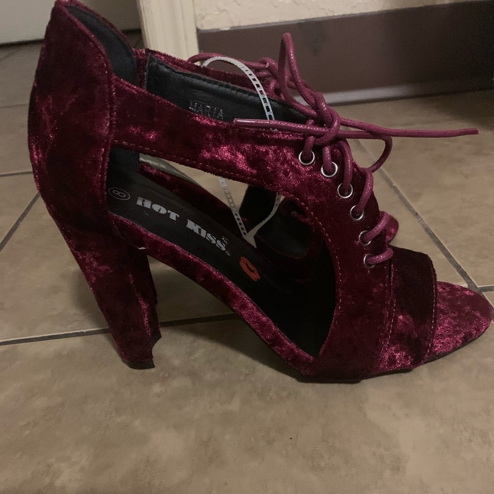 Brand new suede heels